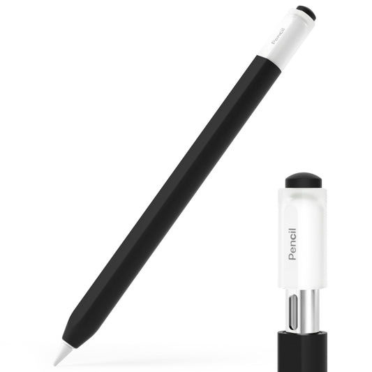 For Apple Pencil (USB-C) Transparent Jelly Stylus Protective Cover(Black) - Pencil Accessories by PMC Jewellery | Online Shopping South Africa | PMC Jewellery | Buy Now Pay Later Mobicred