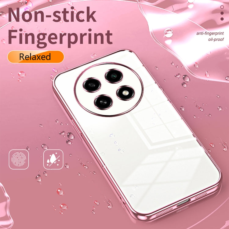 For OPPO A2 Pro Transparent Plating Fine Hole Phone Case(Gold) - A2 Pro Cases by PMC TechLife | Online Shopping South Africa | PMC TechLife | Buy Now Pay Later Mobicred