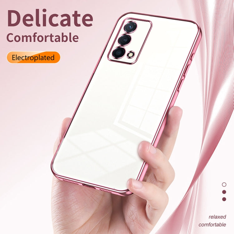 For OPPO K9 Transparent Plating Fine Hole Phone Case(Green) - OPPO Cases by PMC TechLife | Online Shopping South Africa | PMC TechLife | Buy Now Pay Later Mobicred