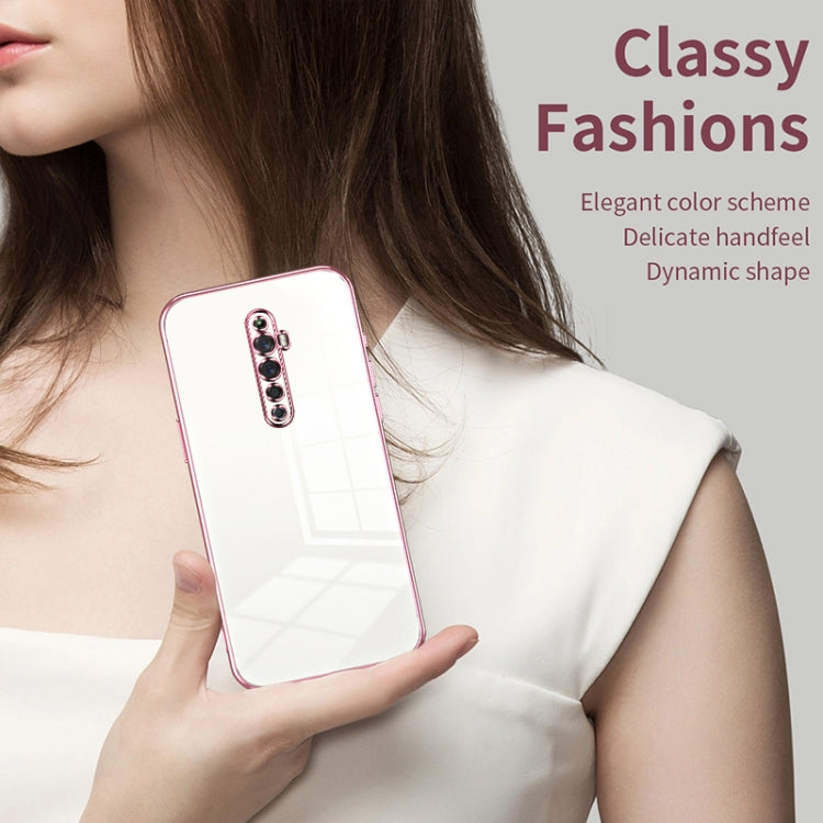 For OPPO Reno2 Z / Reno2 F Transparent Plating Fine Hole Phone Case(Purple) - OPPO Cases by PMC Jewellery | Online Shopping South Africa | PMC Jewellery | Buy Now Pay Later Mobicred