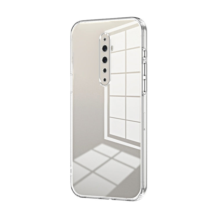 For OPPO Reno2 Z / Reno2 F Transparent Plating Fine Hole Phone Case(Transparent) - OPPO Cases by PMC Jewellery | Online Shopping South Africa | PMC Jewellery | Buy Now Pay Later Mobicred