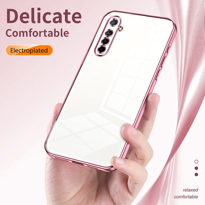 For OPPO K5 / Realme XT/XT 730G Transparent Plating Fine Hole Phone Case(Gold) - OPPO Cases by PMC Jewellery | Online Shopping South Africa | PMC Jewellery | Buy Now Pay Later Mobicred