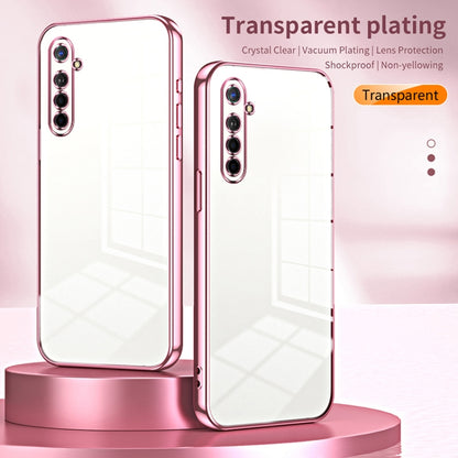 For OPPO K5 / Realme XT/XT 730G Transparent Plating Fine Hole Phone Case(Black) - OPPO Cases by PMC Jewellery | Online Shopping South Africa | PMC Jewellery | Buy Now Pay Later Mobicred