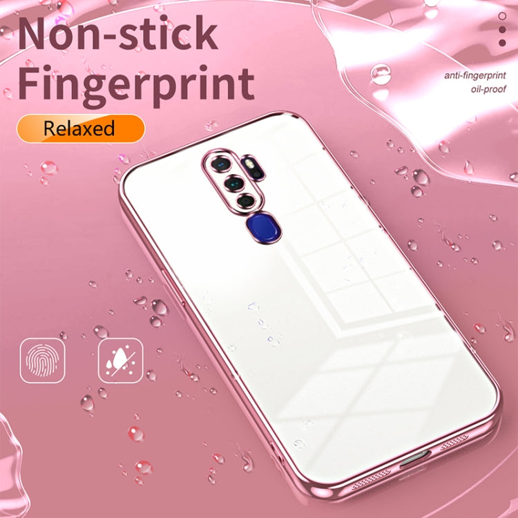 For OPPO A11x / A9 2020 Transparent Plating Fine Hole Phone Case(Transparent) - OPPO Cases by PMC Jewellery | Online Shopping South Africa | PMC Jewellery | Buy Now Pay Later Mobicred