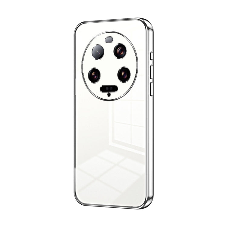 For Xiaomi 13 Ultra Transparent Plating Fine Hole Phone Case(Silver) - 13 Ultra Cases by PMC TechLife | Online Shopping South Africa | PMC TechLife | Buy Now Pay Later Mobicred
