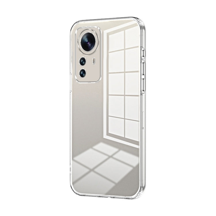 For Xiaomi 12 Pro / 12S Pro Transparent Plating Fine Hole Phone Case(Transparent) - Xiaomi Cases by PMC TechLife | Online Shopping South Africa | PMC TechLife | Buy Now Pay Later Mobicred