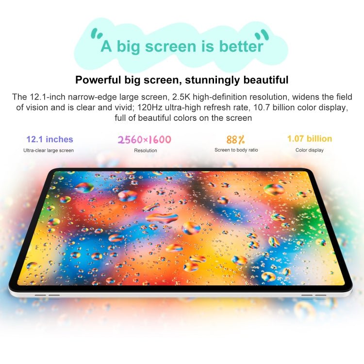 Honor Tablet 9 12.1 inch WiFi, Standard 12GB+256GB, MagicOS 7.2 Snapdragon 6 Gen1 Octa Core 2.2GHz, Not Support Google Play(White) - Huawei by Huawei | Online Shopping South Africa | PMC Jewellery