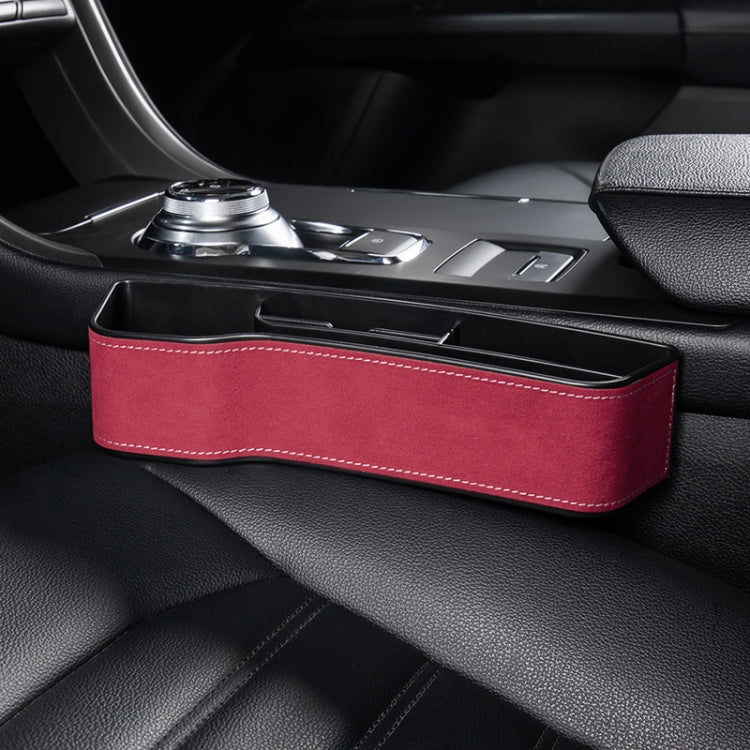 Car Multi-functional Console Box Cup Holder Seat Gap Side Storage Box, Frizzled Feather Style, Color:Red(Main Driver Seat) - Stowing Tidying by PMC TechLife | Online Shopping South Africa | PMC TechLife | Buy Now Pay Later Mobicred
