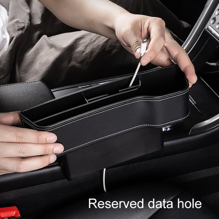 Car Multi-functional Console Box Cup Holder Seat Gap Side Storage Box, Frizzled Feather Style, Color:Red(Main Driver Seat) - Stowing Tidying by PMC TechLife | Online Shopping South Africa | PMC TechLife | Buy Now Pay Later Mobicred