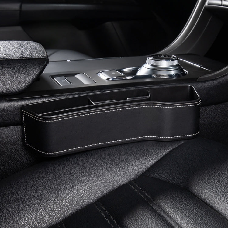Car Multi-functional Console Box Cup Holder Seat Gap Side Storage Box, Leather Style, Color:Black(Front Passenger Seat) - Stowing Tidying by PMC TechLife | Online Shopping South Africa | PMC TechLife | Buy Now Pay Later Mobicred