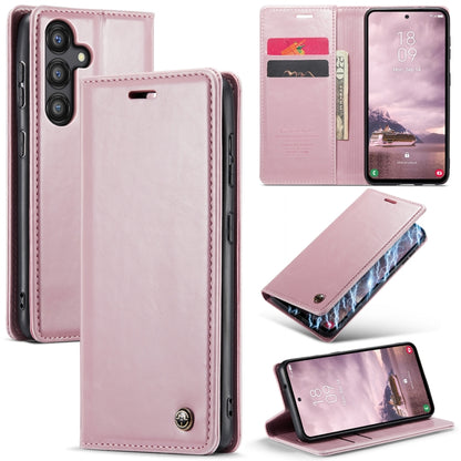 For Samsung Galaxy A55 5G CaseMe 003 Crazy Horse Texture Flip Leather Phone Case(Pink) - Galaxy Phone Cases by CaseMe | Online Shopping South Africa | PMC Jewellery | Buy Now Pay Later Mobicred