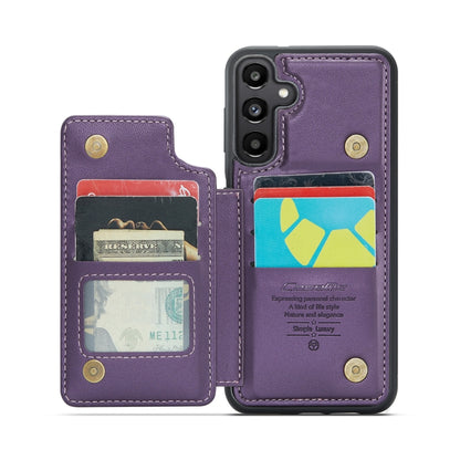 For Samsung Galaxy A55 5G CaseMe C22 PC+TPU Business Style RFID Anti-theft Leather Phone Case(Purple) - Galaxy Phone Cases by CaseMe | Online Shopping South Africa | PMC Jewellery | Buy Now Pay Later Mobicred