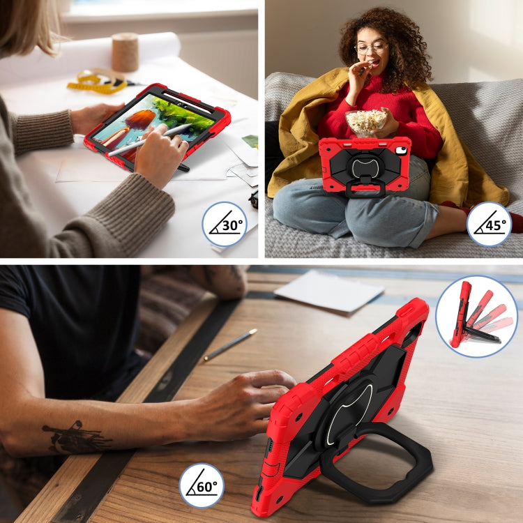 For iPad Air 11 2025 / 2024 Contrast Color Robot Silicone Hybrid PC Tablet Case(Red Black) - iPad Air 11 2025 / 2024 Cases by PMC TechLife | Online Shopping South Africa | PMC TechLife | Buy Now Pay Later Mobicred