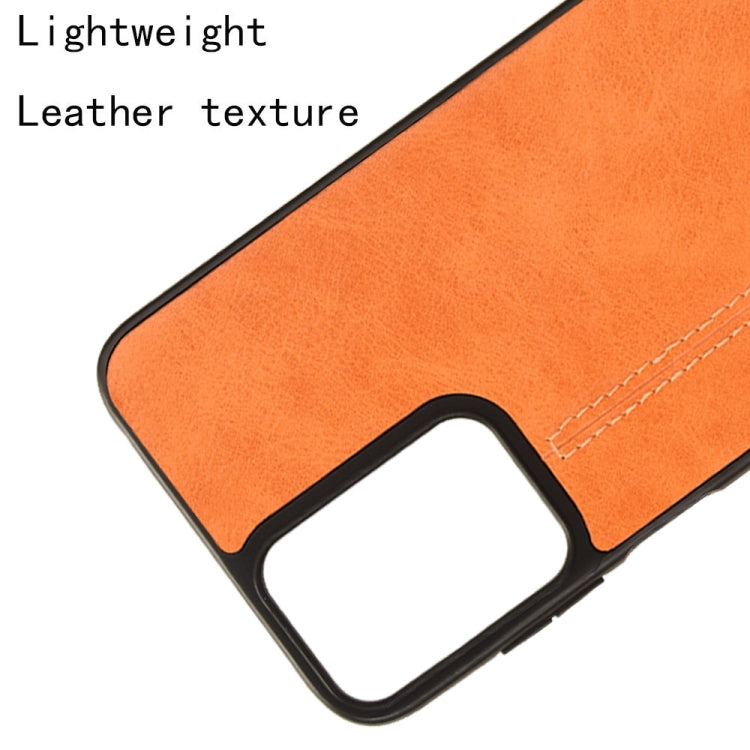 For Motorola Moto G Play 4G 2024 Cow Pattern Sewing Back Cover Phone Case(Orange) - Motorola Cases by PMC Jewellery | Online Shopping South Africa | PMC Jewellery | Buy Now Pay Later Mobicred