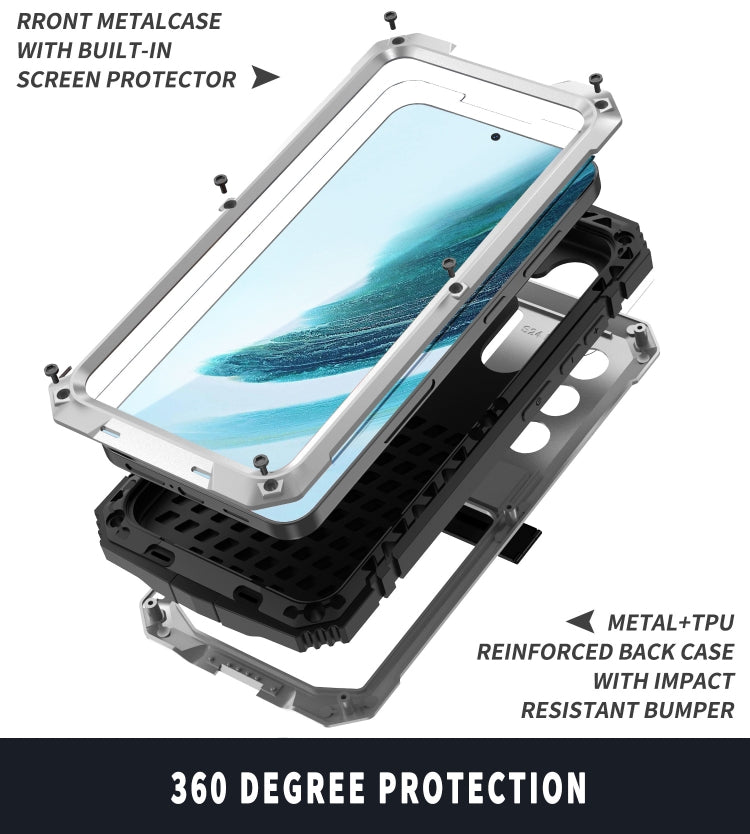 For Samsung Galaxy S24+ 5G R-JUST Life Waterproof Dustproof Shockproof Phone Case(Silver) - Galaxy S24+ 5G Cases by R-JUST | Online Shopping South Africa | PMC Jewellery