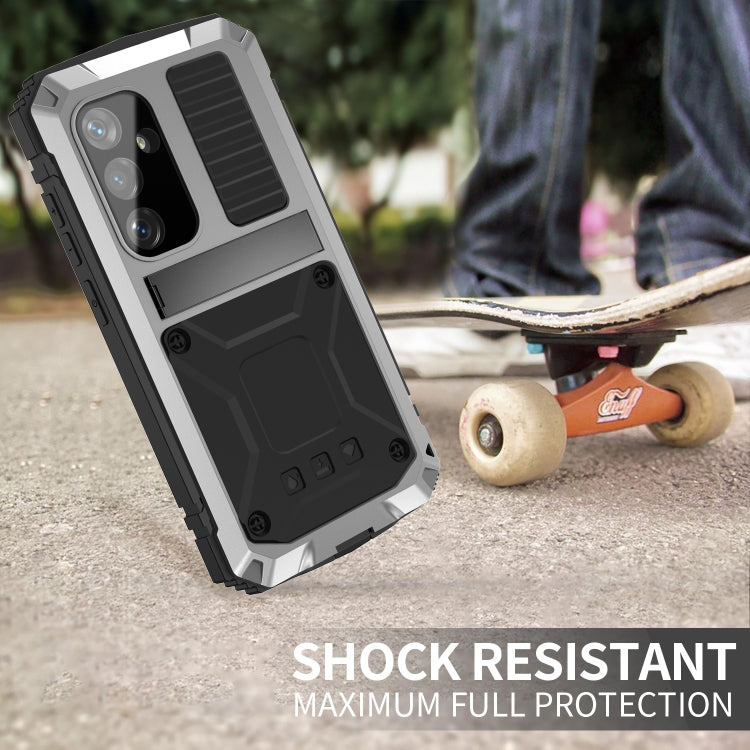 For Samsung Galaxy S24+ 5G R-JUST Life Waterproof Dustproof Shockproof Phone Case(Silver) - Galaxy S24+ 5G Cases by R-JUST | Online Shopping South Africa | PMC TechLife | Buy Now Pay Later Mobicred
