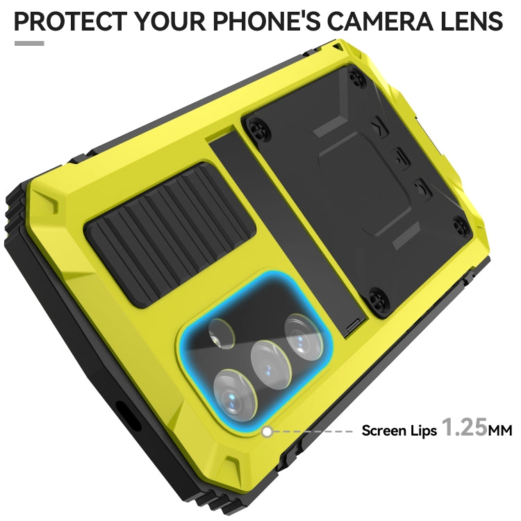 For Samsung Galaxy S24 5G R-JUST Life Waterproof Dustproof Shockproof Phone Case(Yellow) - Galaxy S24 5G Cases by R-JUST | Online Shopping South Africa | PMC TechLife | Buy Now Pay Later Mobicred