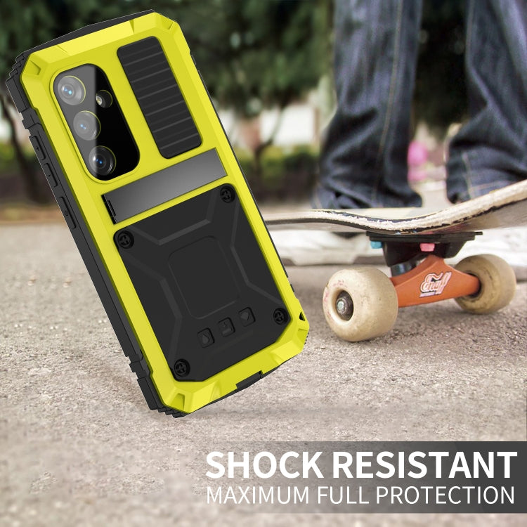 For Samsung Galaxy S24 5G R-JUST Life Waterproof Dustproof Shockproof Phone Case(Yellow) - Galaxy S24 5G Cases by R-JUST | Online Shopping South Africa | PMC TechLife | Buy Now Pay Later Mobicred