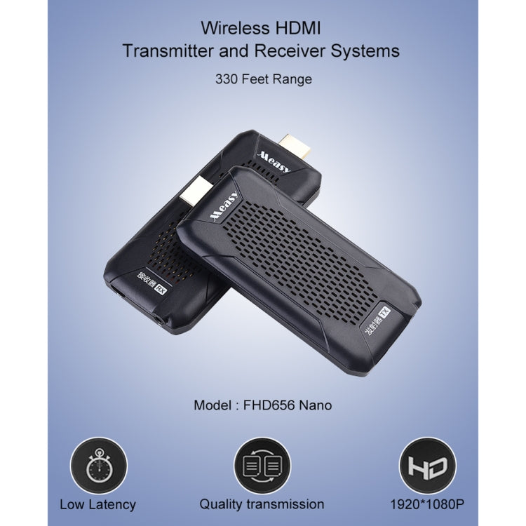 Measy FHD656 Nano 1080P HDMI 1.4 HD Wireless Audio Video Double Mini Transmitter Receiver Extender Transmission System, Transmission Distance: 100m, AU Plug - free shipping - PMc TechLife - Order now!