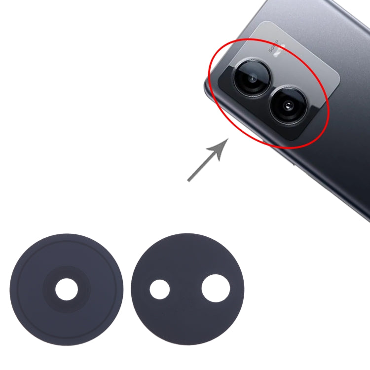 For vivo T2 5G 10set Back Camera Lens - Camera Parts by PMC Jewellery | Online Shopping South Africa | PMC Jewellery