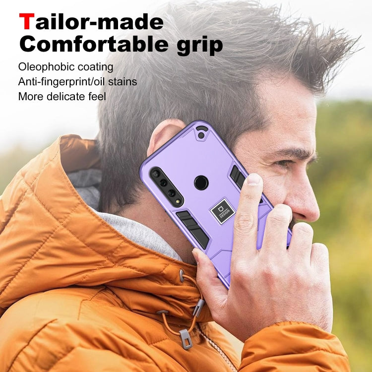 For Huawei Y9 Prime 2019 2 in 1 Shockproof Phone Case(Purple) - Huawei Cases by PMC Jewellery | Online Shopping South Africa | PMC Jewellery