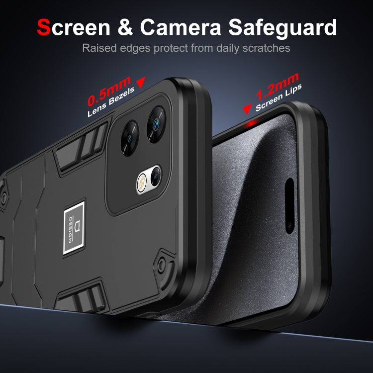 For Infinix Zero 30 4G 2 in 1 Shockproof Phone Case(Black) - Infinix Cases by PMC TechLife | Online Shopping South Africa | PMC TechLife | Buy Now Pay Later Mobicred