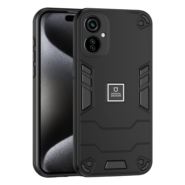 For Tecno Camon 19 Neo 2 in 1 Shockproof Phone Case(Black) - Tecno Cases by PMC Jewellery | Online Shopping South Africa | PMC Jewellery | Buy Now Pay Later Mobicred