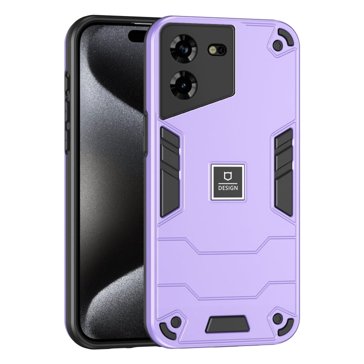 For Tecno Pova 5 2 in 1 Shockproof Phone Case(Purple) - Tecno Cases by PMC Jewellery | Online Shopping South Africa | PMC Jewellery | Buy Now Pay Later Mobicred