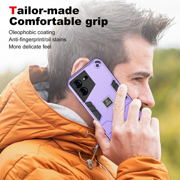 For Tecno Pova 5 Pro 2 in 1 Shockproof Phone Case(Purple) - Tecno Cases by PMC Jewellery | Online Shopping South Africa | PMC Jewellery | Buy Now Pay Later Mobicred