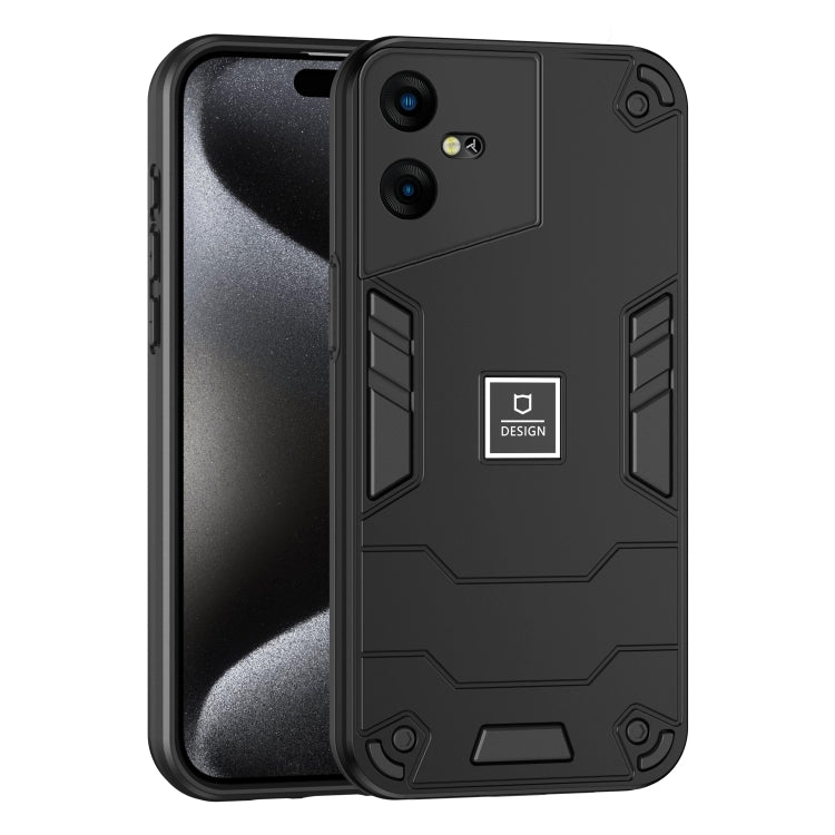 For Tecno Pova Neo 3 2 in 1 Shockproof Phone Case(Black) - free shipping - PMC TechLife - Order now!