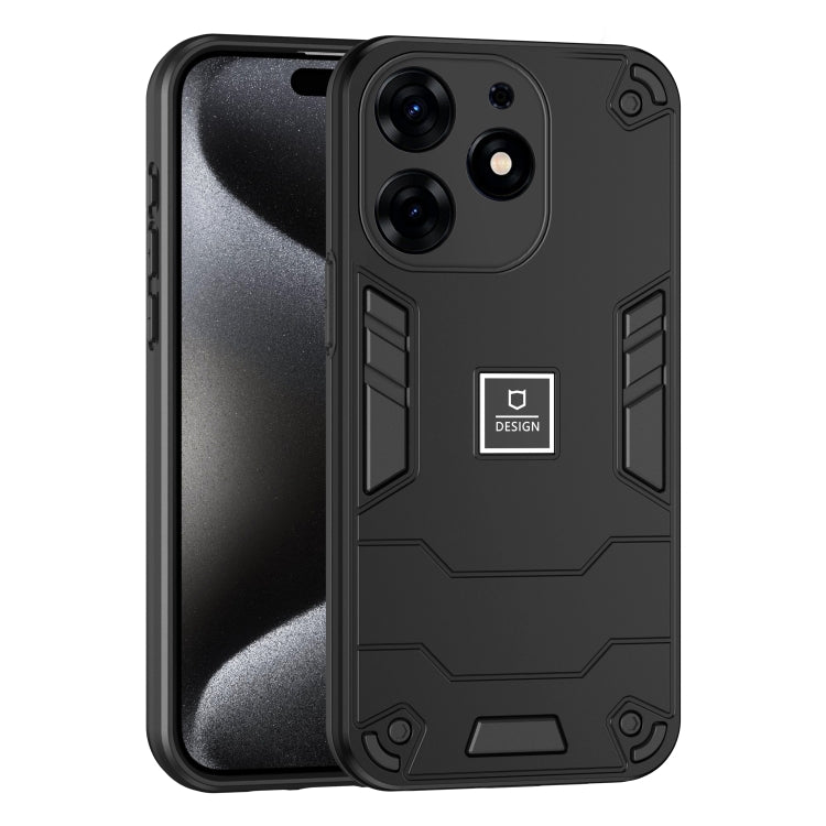 For Tecno Spark 10 Pro 2 in 1 Shockproof Phone Case(Black) - Tecno Cases by PMC TechLife | Online Shopping South Africa | PMC TechLife | Buy Now Pay Later Mobicred