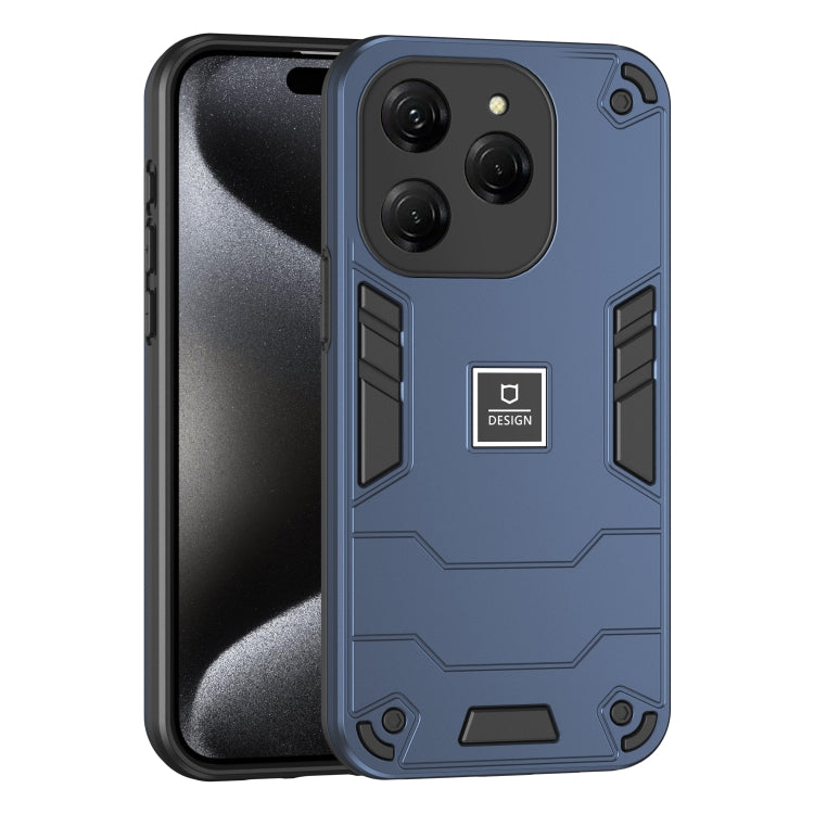 For Tecno Spark 20 Pro 2 in 1 Shockproof Phone Case(Blue) - Tecno Cases by PMC TechLife | Online Shopping South Africa | PMC TechLife | Buy Now Pay Later Mobicred