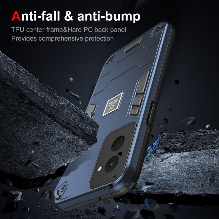 For Motorola Moto G Power 2024 Shockproof TPU Hybrid PC Phone Case(Blue) - Motorola Cases by PMC Jewellery | Online Shopping South Africa | PMC Jewellery | Buy Now Pay Later Mobicred