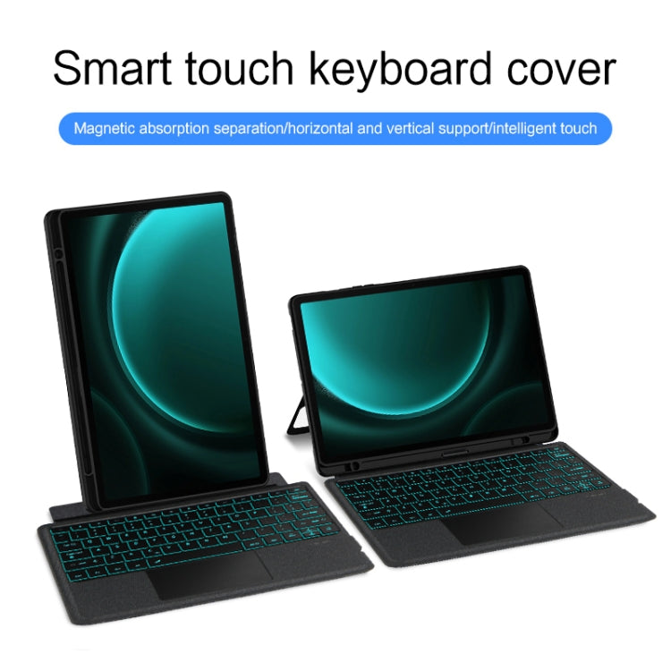 For Samsung Galaxy Tab S9+ / S9 FE+ YJ-S9+ Split Bluetooth Keyboard Leather Tablet Case - Samsung Keyboard by PMC Jewellery | Online Shopping South Africa | PMC Jewellery
