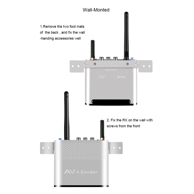 Measy AV230-2 2.4GHz Set-top Box Wireless Audio / Video Transmitter + 2 Receiver, Transmission Distance: 300m, US Plug, with IR Extension Function - free shipping - PMC Jewellery - Order now!