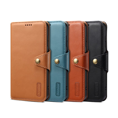 For Samsung Galaxy S24 5G Denior Cowhide Texture Wallet Style Leather Phone Case(Blue) - Galaxy S24 5G Cases by Denior | Online Shopping South Africa | PMC Jewellery | Buy Now Pay Later Mobicred