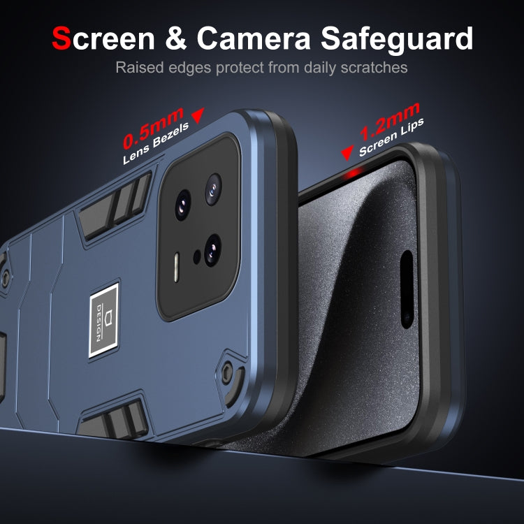 For Xiaomi 13 2 in 1 Shockproof Phone Case(Blue) - 13 Cases by PMC TechLife | Online Shopping South Africa | PMC TechLife