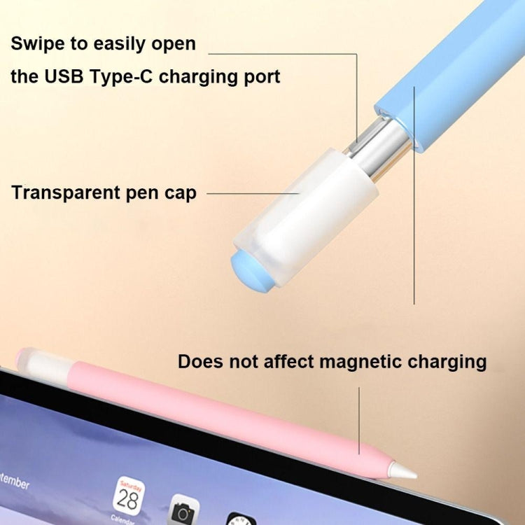 For Apple Pencil (USB-C) Jelly Silicone Stylus Pen Protective Cover(Midnight Blue) - free shipping - PMC Jewellery - Order now!