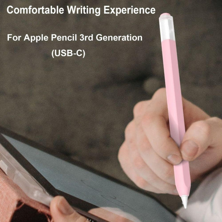 For Apple Pencil (USB-C) Jelly Silicone Stylus Pen Protective Cover(Yellow) - Pencil Accessories by PMC Jewellery | Online Shopping South Africa | PMC Jewellery | Buy Now Pay Later Mobicred