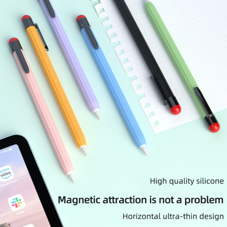 For Apple Pencil 2 Pen Clip Ultra Thin Series Stylus Pen Protective Case(Purple) - free shipping - PMC Jewellery - Order now!