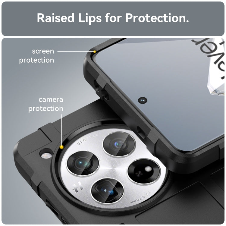 For OnePlus 12 Full Coverage Shockproof TPU Phone Case(Black) - OnePlus Cases by PMC TechLife | Online Shopping South Africa | PMC TechLife | Buy Now Pay Later Mobicred