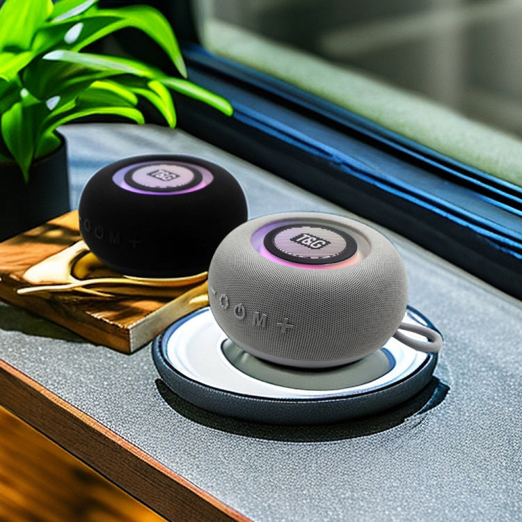 T&G TG-411 Portable Outdoor TWS Wireless Bluetooth Speaker with RGB Colorful Light(Grey) - free shipping - PMC Jewellery - Order now!