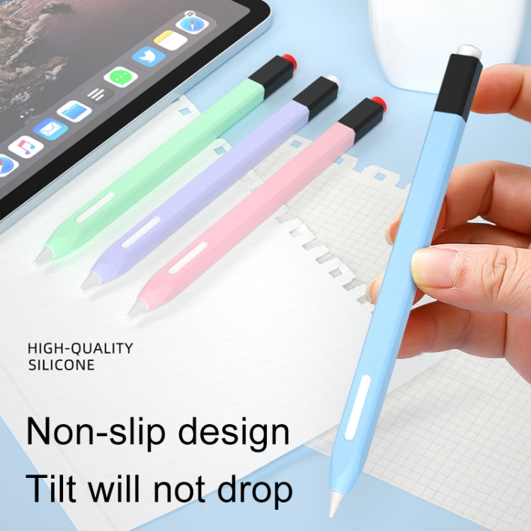 For Apple Pencil 2 Retro Pencil Style Stylus Pen Protective Case(Dark Green) - Pencil Accessories by PMC Jewellery | Online Shopping South Africa | PMC Jewellery | Buy Now Pay Later Mobicred