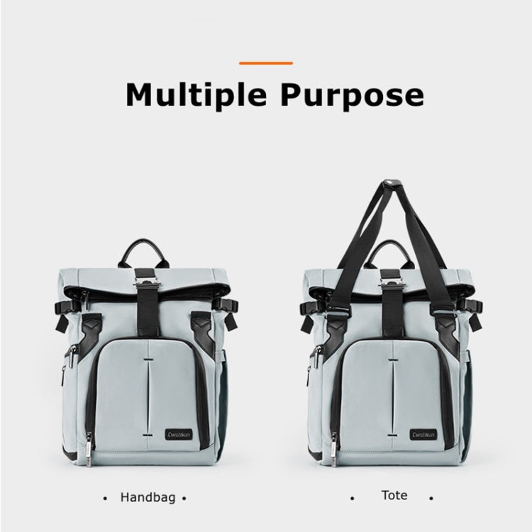Cwatcun D95 Large Capacity Photography Backpack Shoulders Laptop Camera Bag, Size:27 x 37 x 16cm(Dark Black) - free shipping - PMC TechLife - Order now!