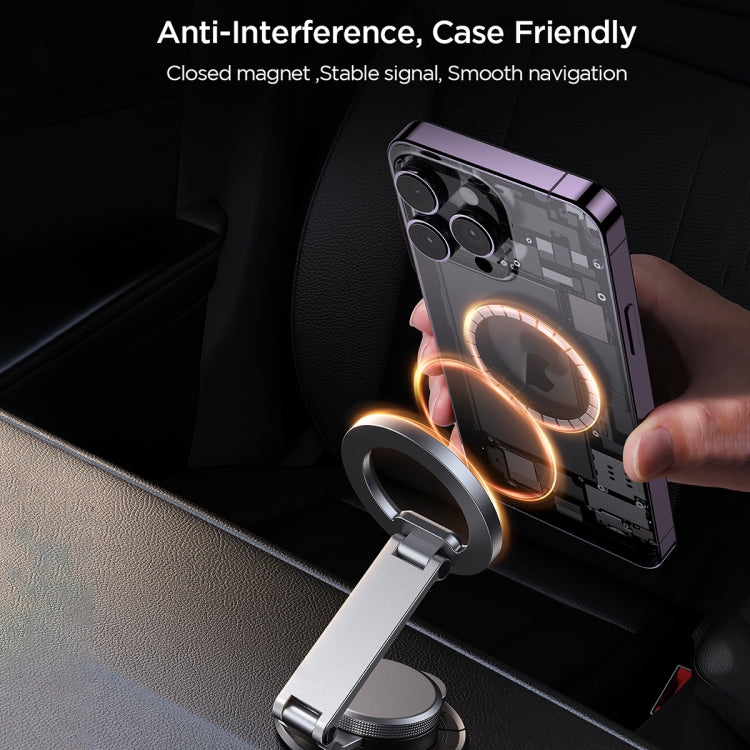 JOYROOM JR-ZS373 Foldable Magnetic Car Phone Holder(Dark Grey) - Car Holders by JOYROOM | Online Shopping South Africa | PMC Jewellery | Buy Now Pay Later Mobicred