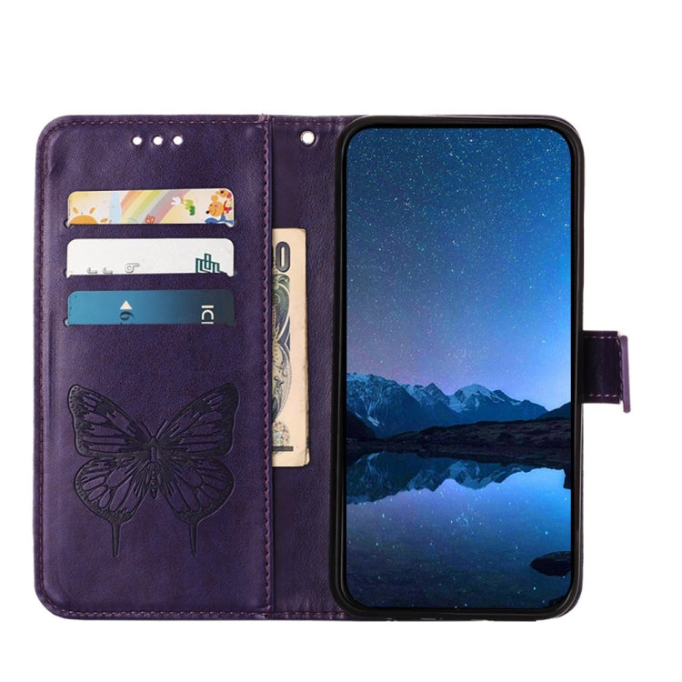 For Xiaomi Redmi K70 / K70 Pro Embossed Butterfly Leather Phone Case(Dark Purple) - K70 Cases by PMC Jewellery | Online Shopping South Africa | PMC Jewellery | Buy Now Pay Later Mobicred