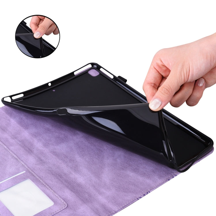 For iPad Pro 13 2024 Big Butterfly Embossed Leather Tablet Case(Purple) - iPad Pro 13 2024 Cases by PMC TechLife | Online Shopping South Africa | PMC TechLife | Buy Now Pay Later Mobicred