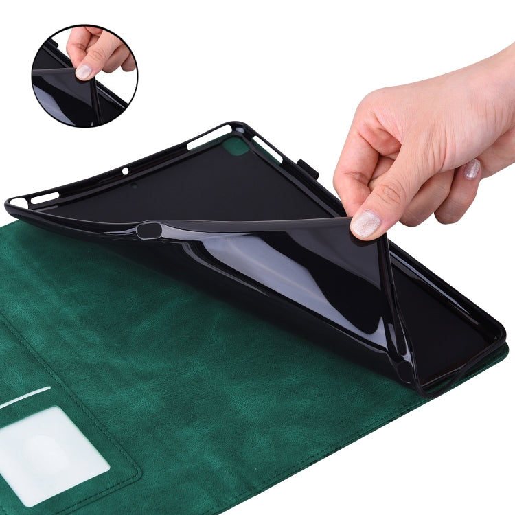 For Lenovo Tab P12 / Xiaoxin Pad Pro 12.7 Big Butterfly Embossed Leather Tablet Case(Green) - Lenovo by PMC TechLife | Online Shopping South Africa | PMC TechLife | Buy Now Pay Later Mobicred