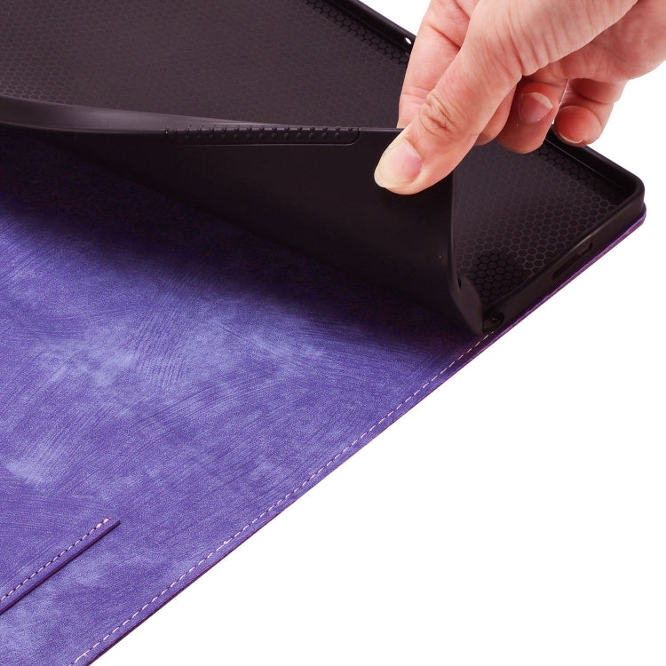 For iPad Pro 11 2024 Butterfly Cat Embossing Leather Tablet Case(Purple) - iPad Pro 11 2024 Cases by PMC TechLife | Online Shopping South Africa | PMC TechLife | Buy Now Pay Later Mobicred
