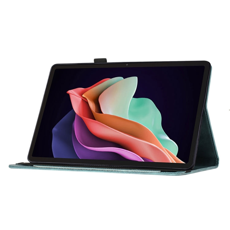 For Lenovo Tab P12 / Xiaoxin Pad Pro 12.7 Butterfly Cat Embossing Leather Tablet Case(Sky Blue) - Lenovo by PMC TechLife | Online Shopping South Africa | PMC TechLife | Buy Now Pay Later Mobicred